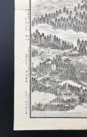 古地図「近江国長等山三井寺之図」明治35年 石版刷り 園城寺版 柳田暹/出版 滋賀県 戦前