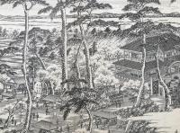 古地図「官幣大社香取神宮境内全図」明治 鳥瞰図 幾英/画 彫刻長岡銀三郎 戦前