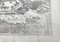 古地図「大和国多武峯 談山神社之図」速水春曉齋原図/四方春翠再画 銅板刷 奈良県