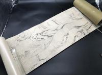 巻物「鳥獣戯画巻」大塚巧芸社 工芸品 共箱