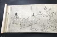 巻物「鳥獣戯画巻」大塚巧芸社 工芸品 共箱