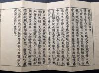 経本「梵網経」明治15年 折帖 大乗仏教 菩薩戒経 木版 仏書 御経 法帖
