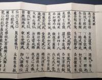 経本「梵網経」明治15年 折帖 大乗仏教 菩薩戒経 木版 仏書 御経 法帖
