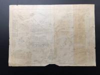 古地図 鳥瞰図「比叡山案内図」明治期 印刷 道中絵 引札