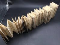 古書「西國詠歌集」大正4年 平井文永堂経房 木版摺り 折本 和歌