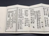 古書「西國詠歌集」大正4年 平井文永堂経房 木版摺り 折本 和歌