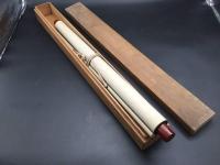 工芸品 良寛 扇面 江戸時代の僧侶/歌人/漢詩人/書家 禅僧 復刻 掛軸 紙本 和歌 古箱