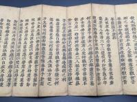 経本「普門品」江戸期 妙法蓮華経観世音菩薩普門品第二十五 仏教 折本 木版 経典 御経 和本