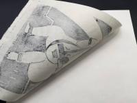 木版画 中島新光 展示会作品集23枚 花火/寺院/仏画/風景/など モノトーン 在銘 落款 サイン