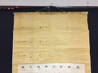 古文書 掛装「陸奥白川御城主鑑」肉筆 福島県白河市 歴代城主 太田行隆～松平基知 資料 掛軸