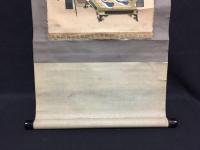 掛軸 道元画賛 上部の賛/木版 下部の画/彩色 幕末～明治 曹洞宗 永平寺