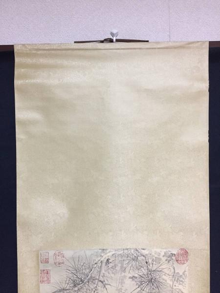 印刷】掛軸 惲寿平 五清図 中国 清の文人画家/書家 惲南田 保存