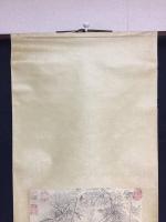 【印刷】掛軸 惲寿平 五清図 中国 清の文人画家/書家 惲南田 保存良好