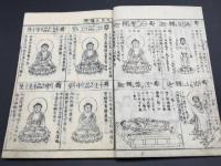 和本「増補諸宗 佛像図彙」元禄3年 4冊 全絵図 木版画 仏画 神像 鬼神 仏具 梵字