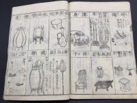 和本「増補諸宗 佛像図彙」元禄3年 4冊 全絵図 木版画 仏画 神像 鬼神 仏具 梵字