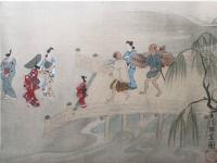 木版画 菱川師宣「菱川師宣筆風俗図」復刻版