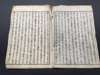 古文書「文化新板 東山西山 京名所独案内」江戸時代 和紙4丁