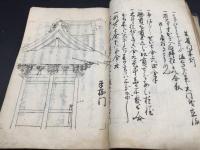 写本 大工雛形 江戸時代 肉筆 絵図 伝統建築 宮大工 仏閣 社 ９８丁