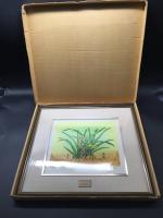 リトグラフ 合田芳弘「春蘭」22/100 額装 版画 日本芸術協会常任理事