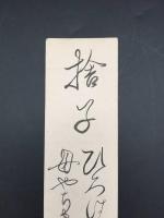 短冊「宝田通文（たからだ みちぶみ)」明治期 肉筆 梅殿直叟の子 宝田通同の養子 勤王家 歌人