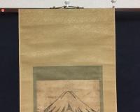 掛軸「北口 富士浅間宮」明治期 事代主命 大己貴神命 富士講 富士山 山岳信仰 戦前 木版摺