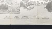 古地図「上州四萬温泉場全図」昭和4年 印刷物 群馬県 四万温泉 温泉街 効能 鳥瞰図 戦前
