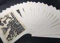 木版画 作品集 あじさい大学版画科 昭和61年 19枚揃 大川泰央/講師 限定25部
