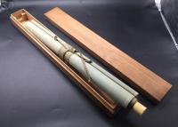 掛軸 平山成信 嘉永7年生～昭和4年 東京生 絹本 為書 木箱 (男爵/内閣書記官長/内閣総理大臣秘書官/貴族院議員/宮中顧問官/枢密顧問官
