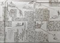 古地図 縁起「信州別所北向山厄除観音並七久里温泉図」明治26年 銅版画 鳥瞰図 案内図 古文書 袋入
