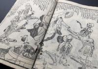 草双紙「一休禅師諸国物語」初級上下2冊合わせ本 嘉永5年 歌川国芳/画 五柳亭徳升/作 全項絵入 絵双紙 浮世絵
