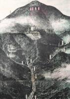 古地図「相陽勝地大山全景之」明治27年 石版刷り 松岡岩次郎/発行 神奈川県伊勢原市 戦前 古書