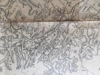 古地図 「鎌倉江嶋 遊覧実測地図」 明治38年 田村茂太郎/著 松林堂 袋入 江之島 資料 戦前 古文書