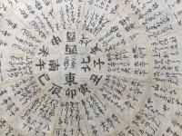 古文書「京都名所方角之図」江戸後期 三條大橋 御定宿 気学 方位学 木版摺