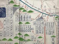 古地図 観光案内「信濃国立公園 志賀高原浅間白根及温泉」観光ニッポン社/発行 長野県 昭和レトロ 54×76 広告 鳥瞰図