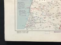 古地図「東北北部観光地図」昭和40年 塔文社/発行 36×51 両面