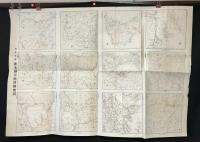 古地図「東北北部観光地図」昭和40年 塔文社/発行 36×51 両面