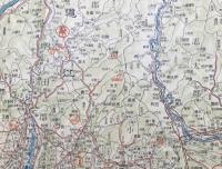古地図「最新静岡縣交通遊覧地図」昭和13年 観光タイムズ社 46×63