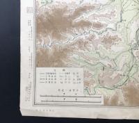 古地図「前橋高崎及宇都宮地方図」昭和9年 小林又七/著 20万分1 戦前 群馬/栃木/茨城/埼玉