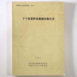 下々塚遺跡発掘調査報告書