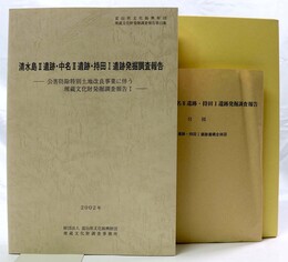 清水島2遺跡・中名2遺跡・持田1遺跡発掘調査報告