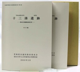 十三湊遺跡　第86次発掘調査報告書　2冊組