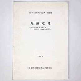 庵治遺跡　京奈和移動車道「大和区間」建設に伴う発掘調査報告6