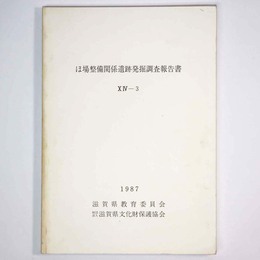 ほ場整備関係遺跡発掘調査報告書14-3