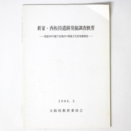 新家・西板持遺跡発掘調査概要　国道309号線予定地内の埋蔵文化財発掘調査