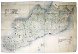 鳳至 珠洲 奥郡 一町五厘 略絵図