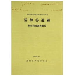 島根県簸川郡斐川町神庭西谷所在　荒神谷遺跡銅剣発掘調査概報