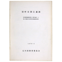 羽咋市深江遺跡　県営圃場整備事業(羽咋地区)に係る埋蔵文化財緊急発掘調査報告