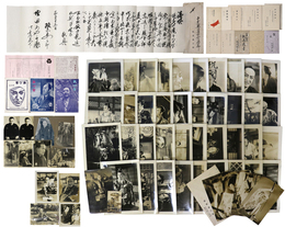 阪東妻三郎・書簡、ブロマイドほか★資料一括