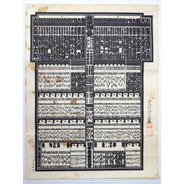 大相撲番付表　昭和61年1月　初場所