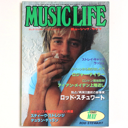 ミュージック・ライフ 　1981年5月号　通巻425号　来日直前のロッドに会見